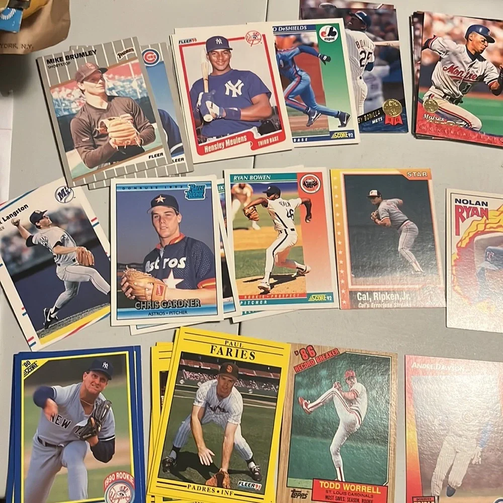 80s 90s Baseball Cards Misc. Lot Donruss Topps Star Score Upper Deck Ryan Ripken